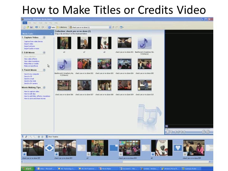 How to Make Titles or Credits Video