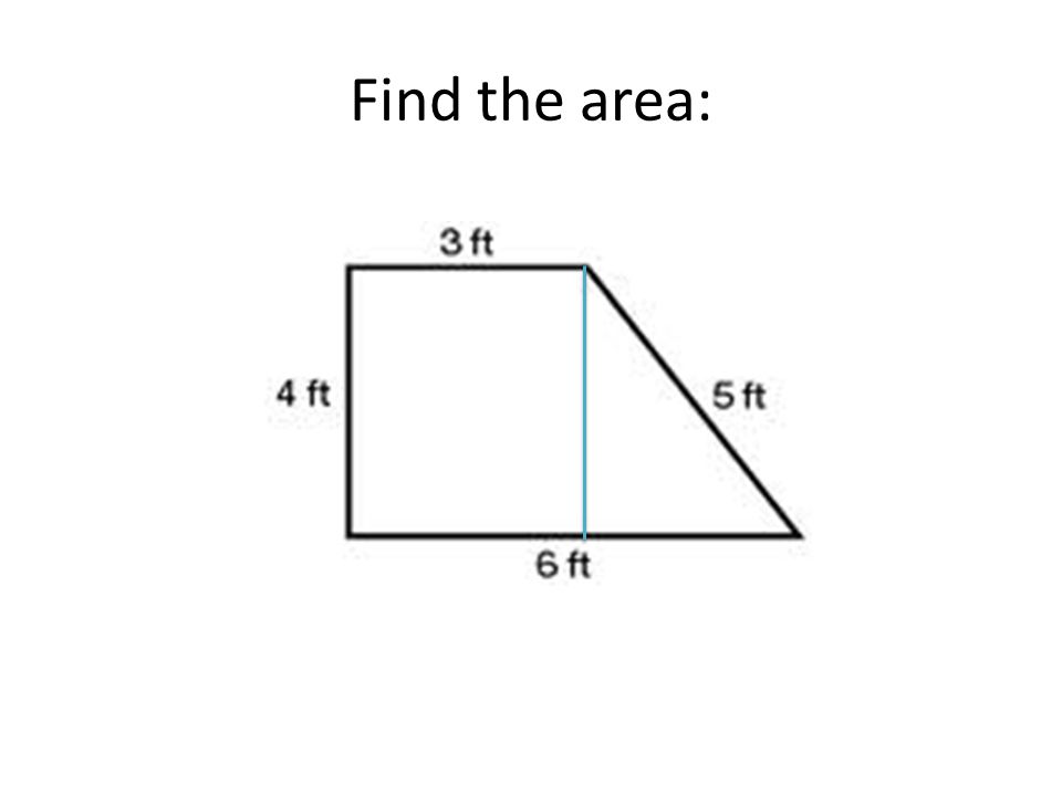 Find the area:
