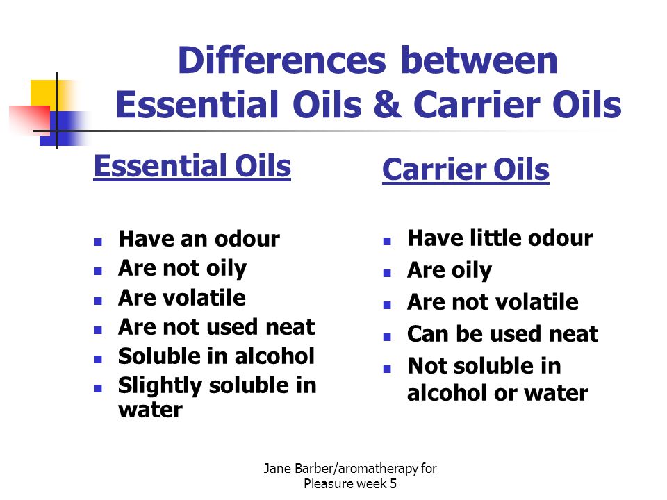 Jane Barber/aromatherapy for Pleasure week 5 Aromatherapy for Pleasure Week  5 Carrier Oils & Creams. - ppt download