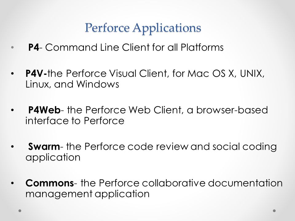 the perforce visual client