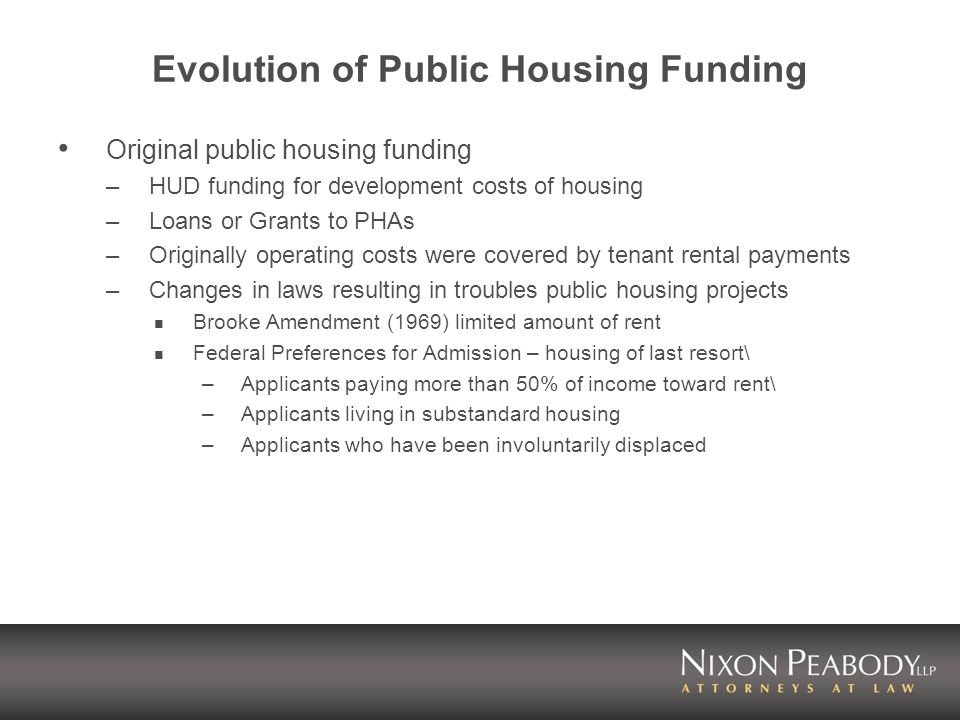2008 Real Estate Update Public Housing Authority Capital Grants and