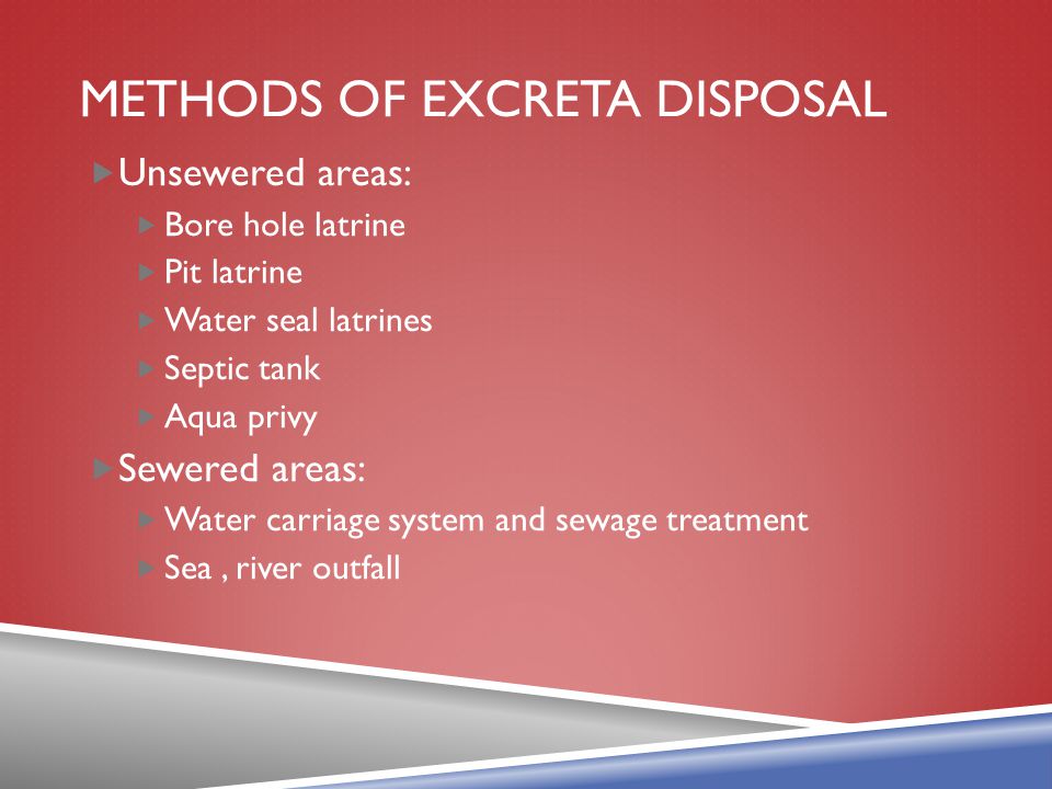 excreta disposal