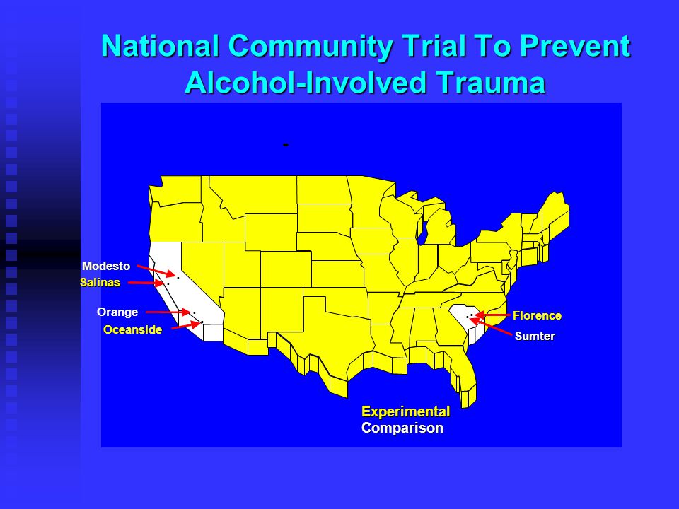 National Community Trial To Prevent Alcohol-Involved Trauma