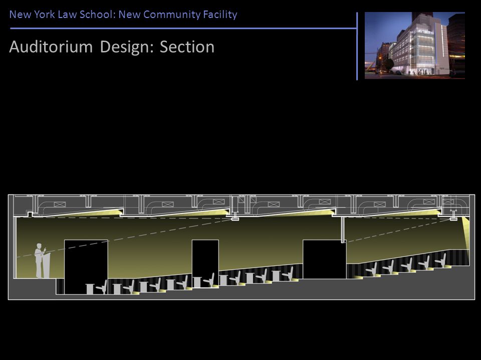 New York Law School: New Community Facility Auditorium Design: Section