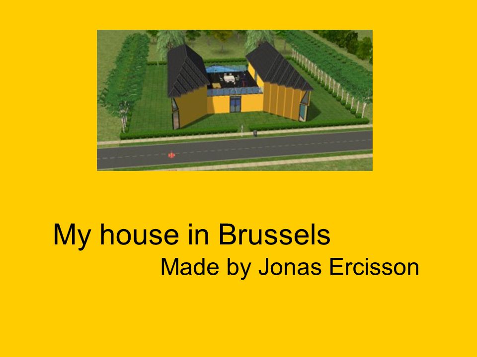 My house in Brussels Made by Jonas Ercisson