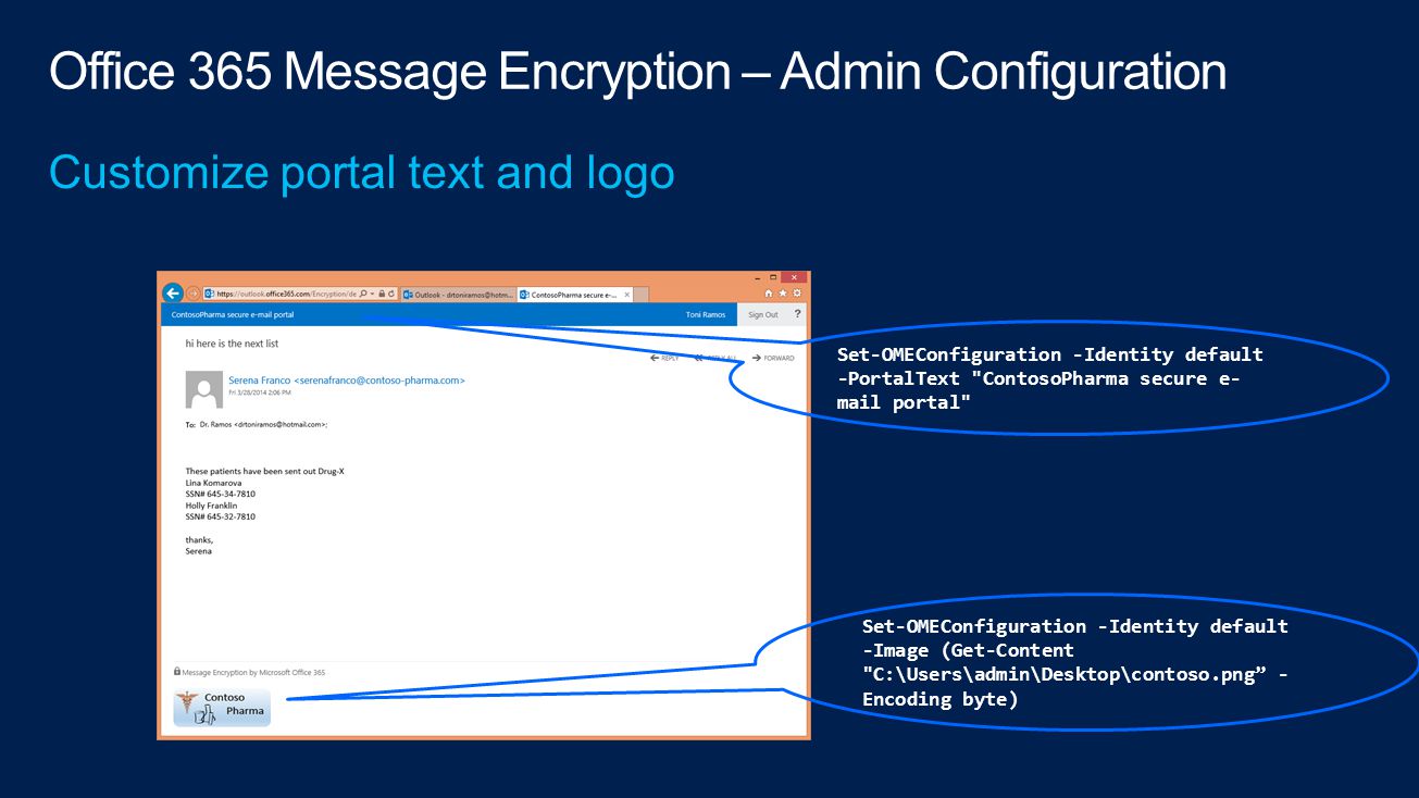 office 365 message encryption portal