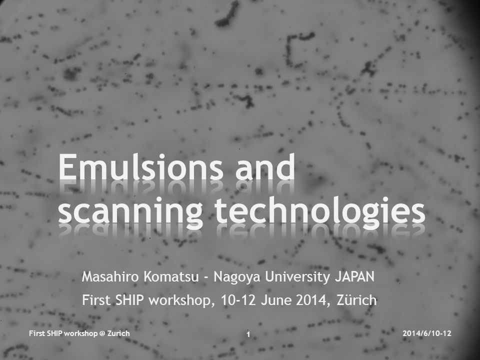 Masahiro Komatsu Nagoya University Japan First Ship - 