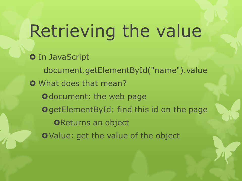 34 Document Getelementbyid Value Javascript