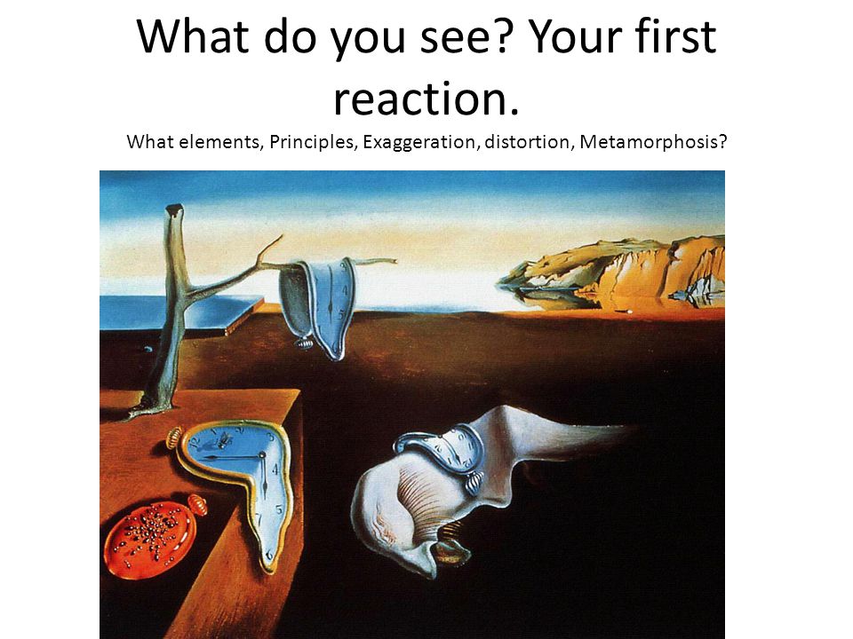 What do you see. Your first reaction.