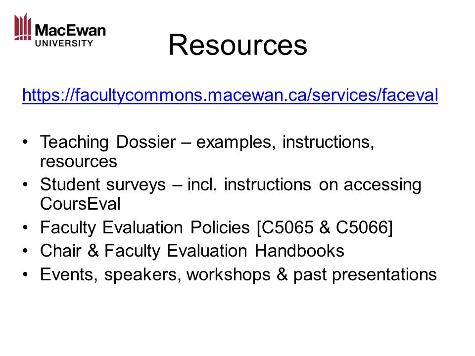 Resources   Teaching Dossier – examples, instructions, resources Student surveys – incl.