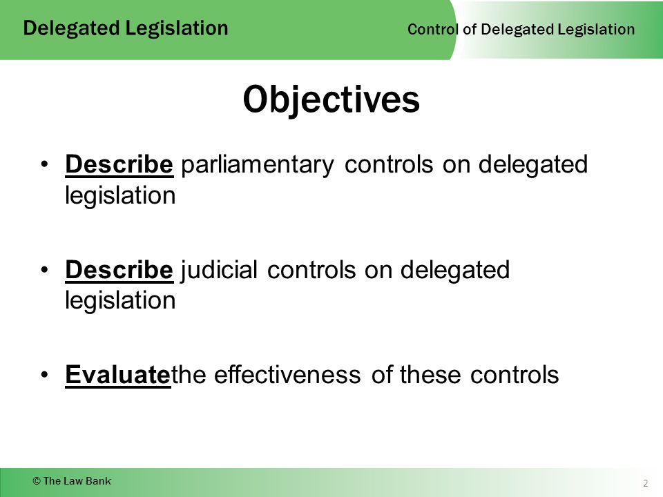 legislative control definition