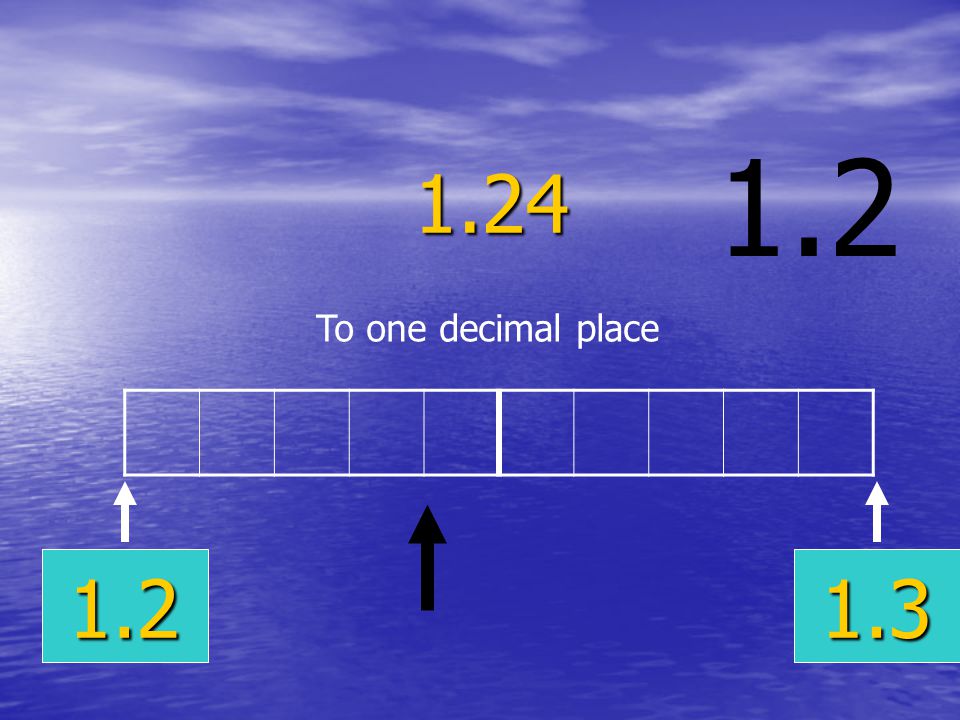 To one decimal place