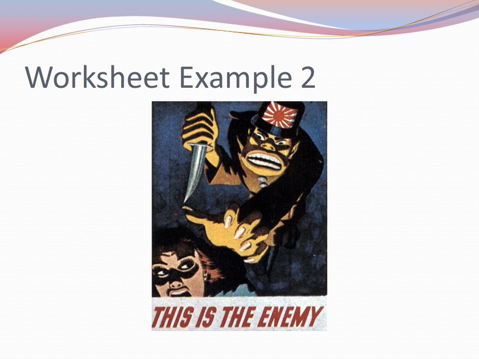 Worksheet Example 2