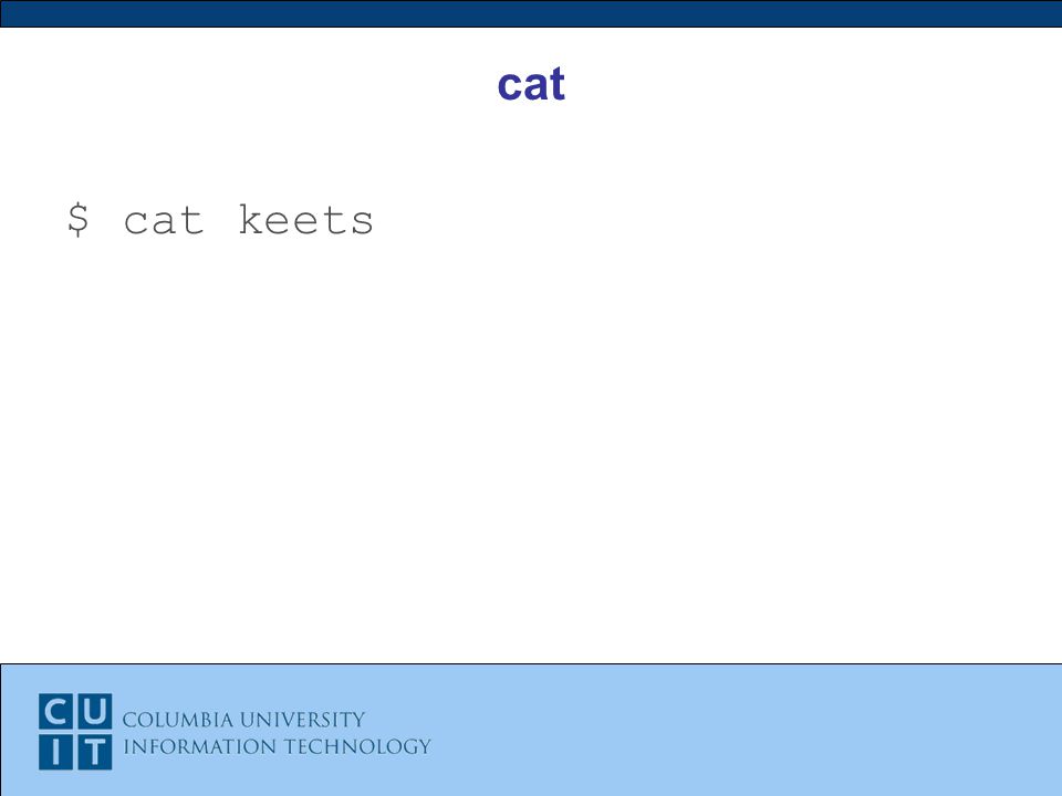 cat $ cat keets