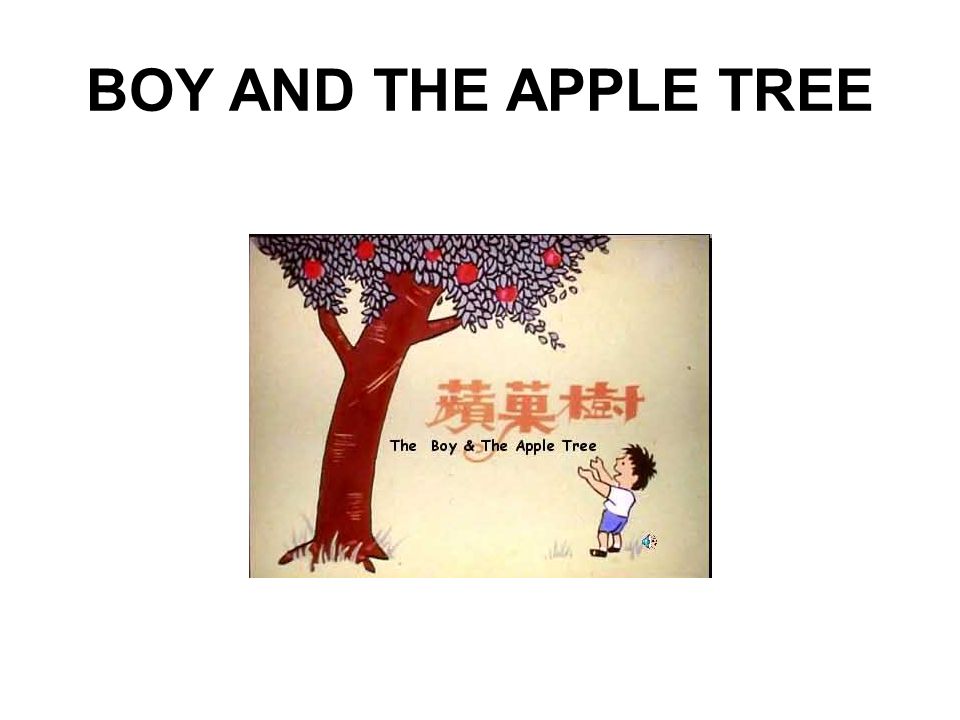 BOY AND THE APPLE TREE