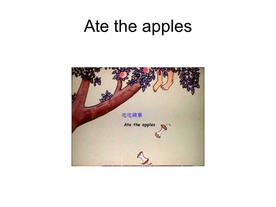 Ate the apples