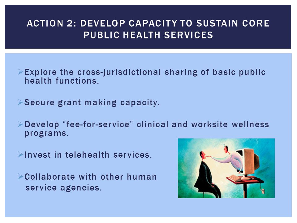  Explore the cross-jurisdictional sharing of basic public health functions.