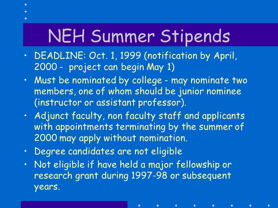 National Endowment for the Humanities An Overview of Programs. ppt