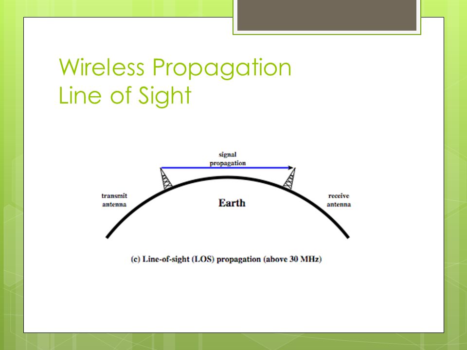 Wireless Propagation Line of Sight