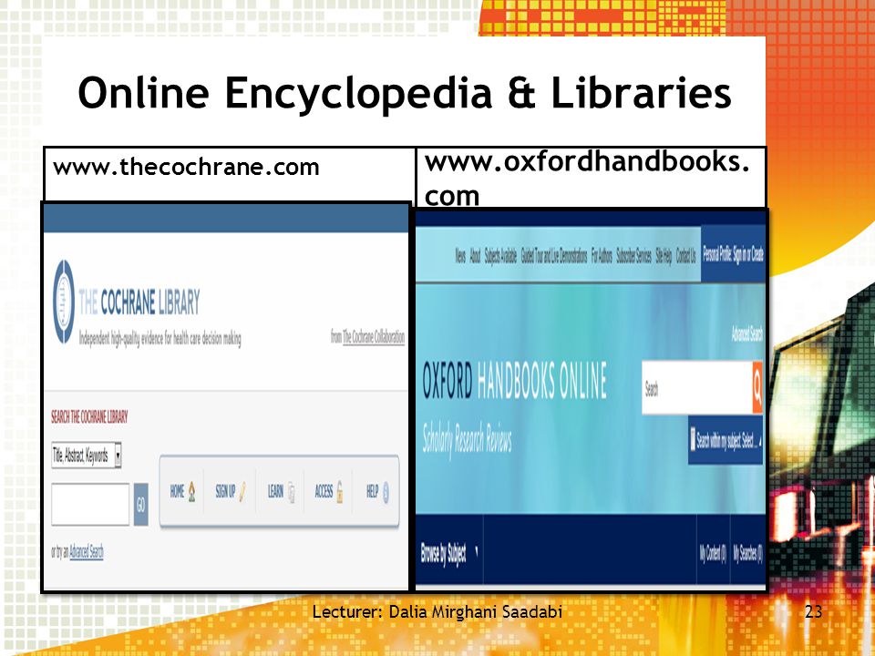 Online Encyclopedia & Libraries
