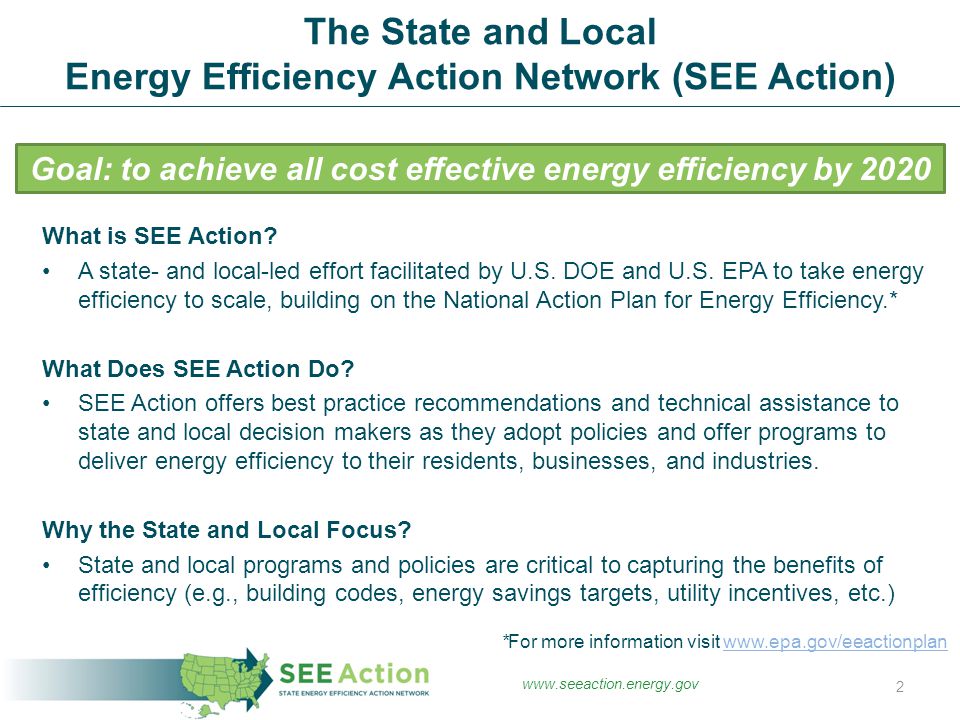What is SEE Action. A state- and local-led effort facilitated by U.S.