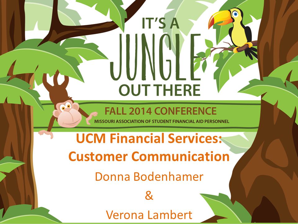 UCM Financial Services: Customer Communication Donna Bodenhamer & Verona Lambert
