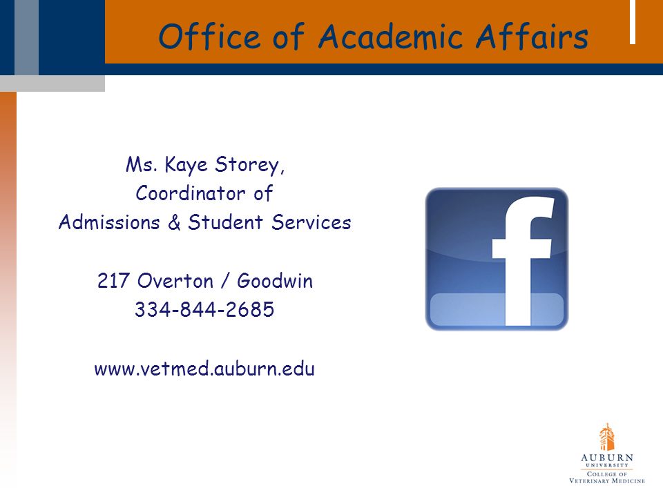 Office of Academic Affairs Ms.