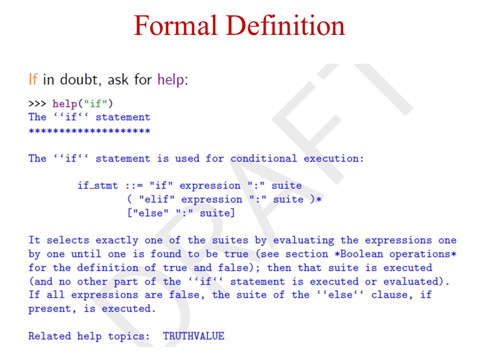 31 Formal Definition