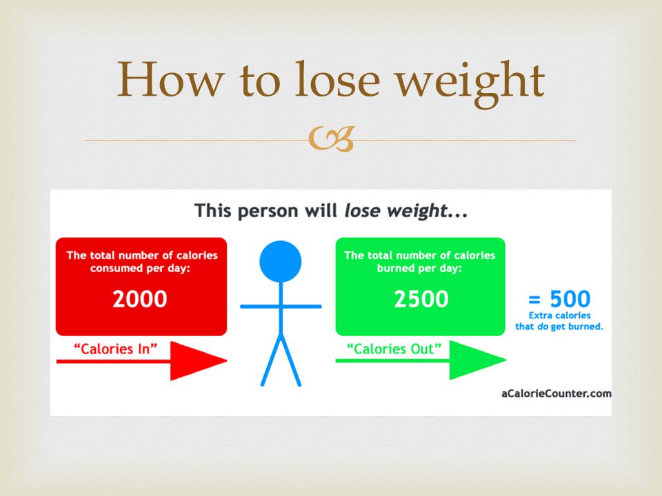  How to lose weight