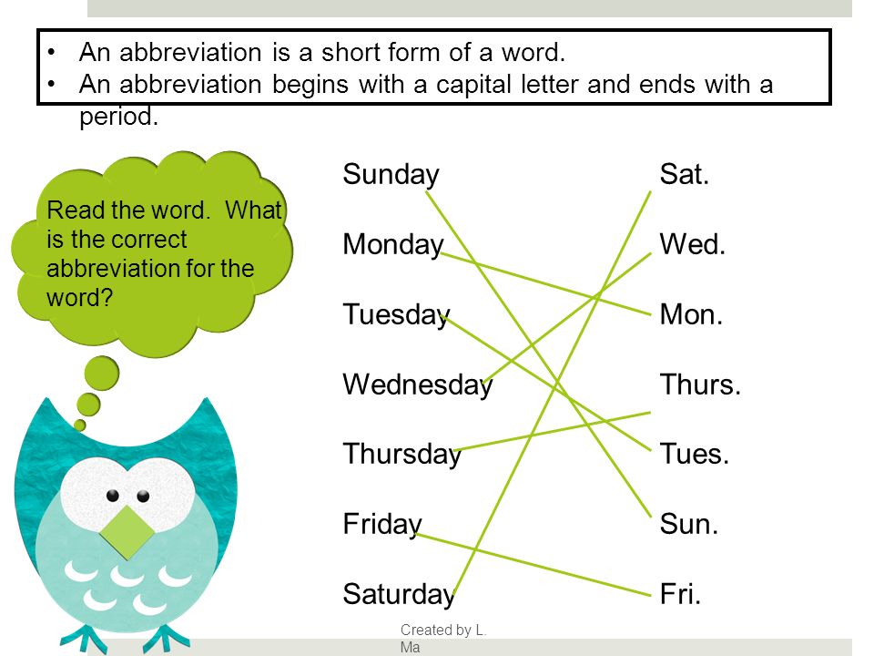 Abbreviations Created by: Linda Ma Cliparts from The 3AM Teacher: - ppt  download