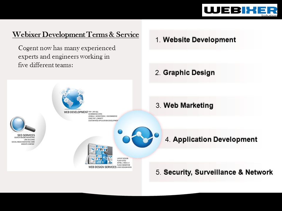 Webixer Development Terms & Service Website Development 1.
