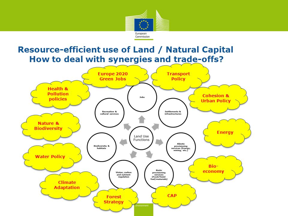 Resource-efficient use of Land / Natural Capital How to deal with synergies and trade-offs.
