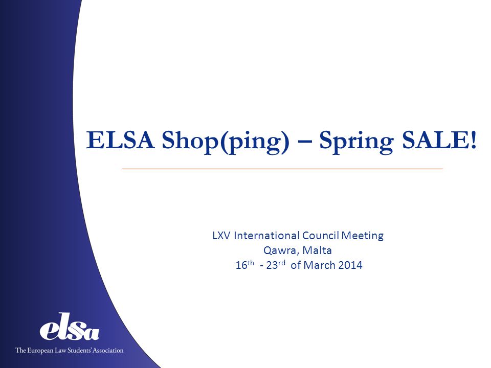 ELSA Shop(ping) – Spring SALE.