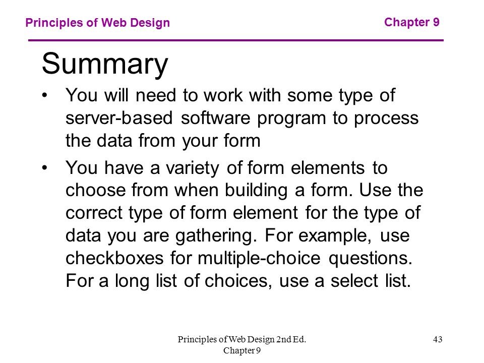 Principles of Web Design 2nd Ed.