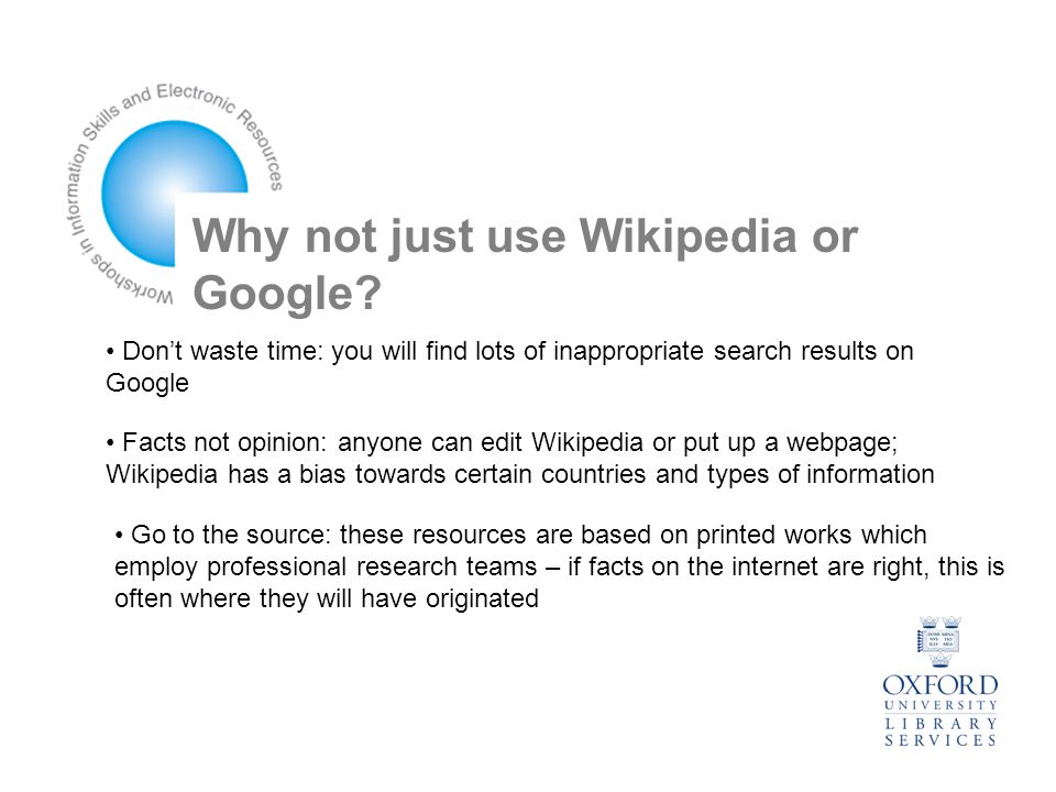 Why not just use Wikipedia or Google.