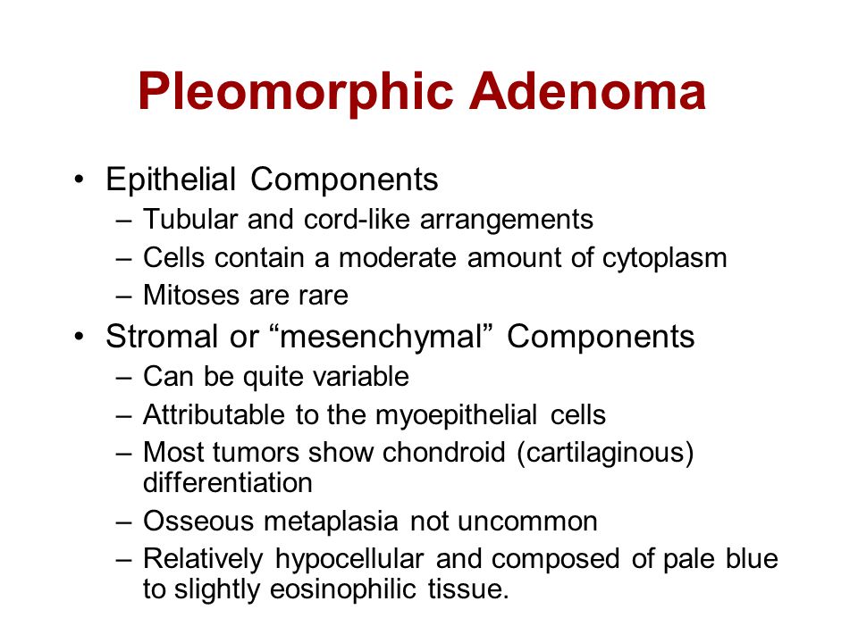pleomorphic adenoma treatment slideshare A mátrix prosztata kezelése
