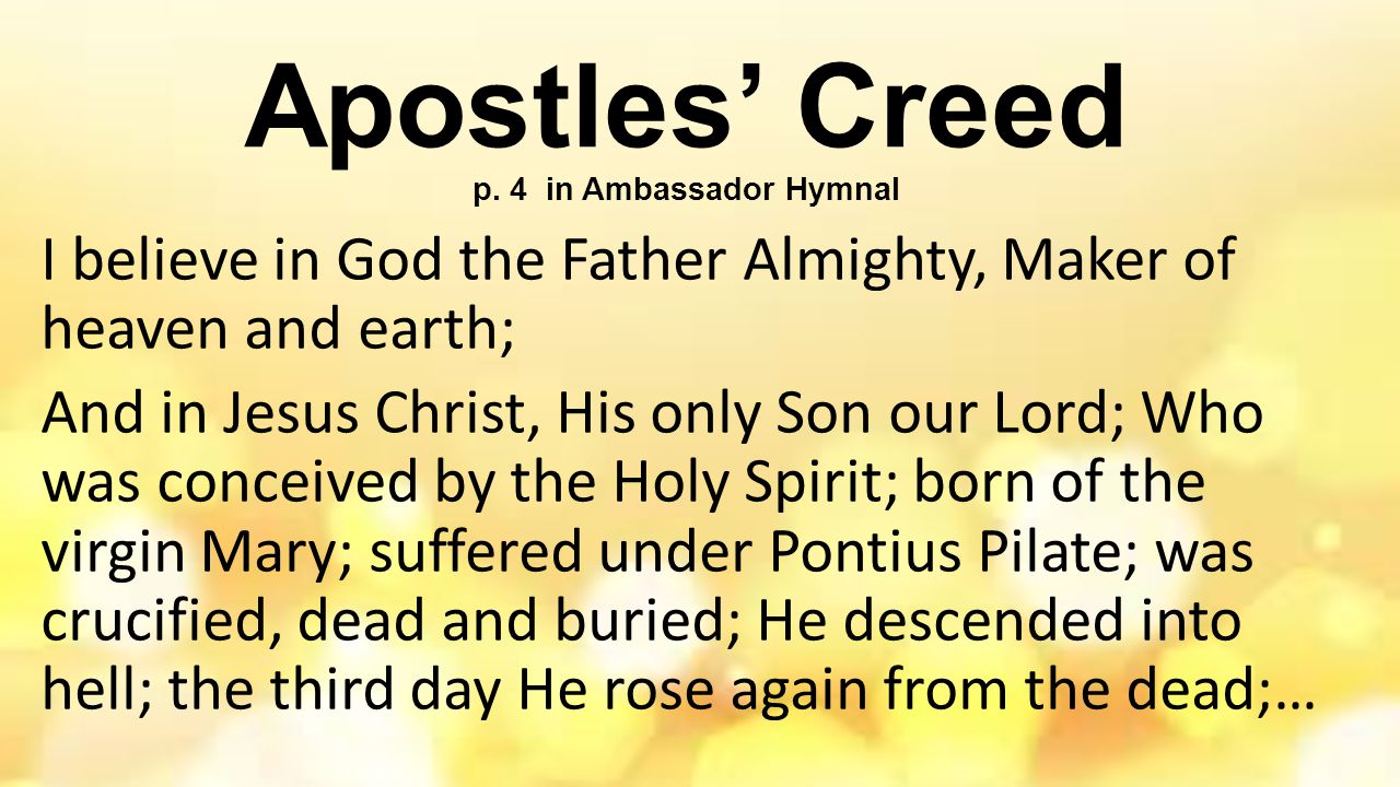 Apostles’ Creed p.