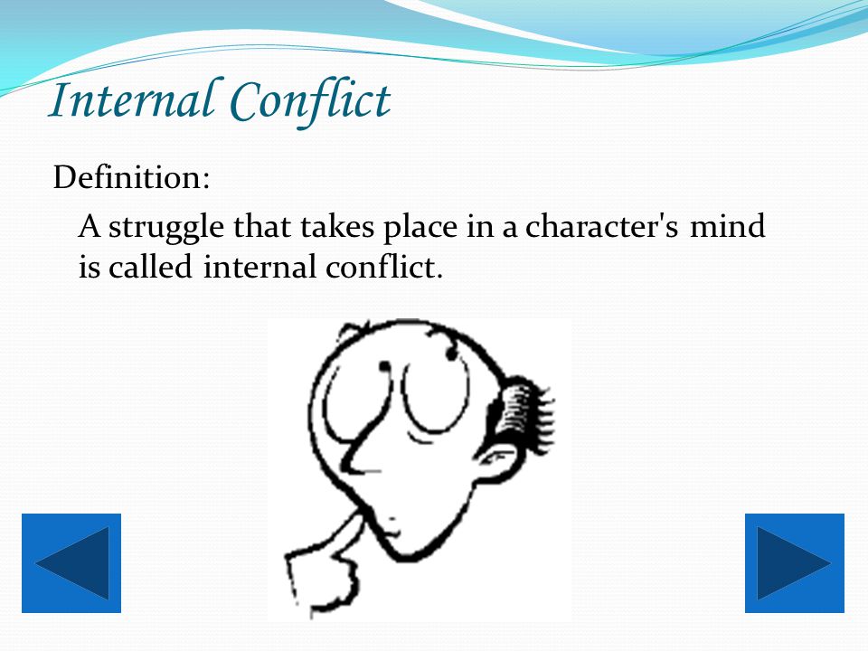 Main Menu Internal Conflict External Conflict Review (complete above sections first) Review
