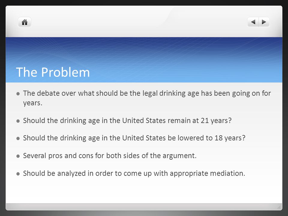 drinking age pros and cons essay