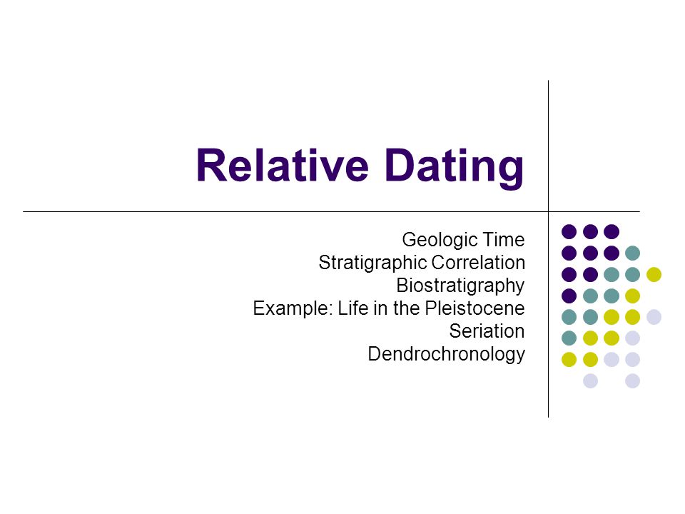 relativ dating dendrochronology)