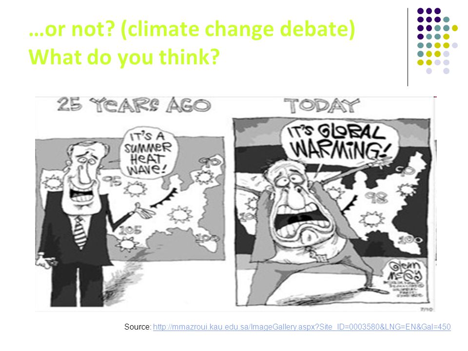 …or not. (climate change debate) What do you think.