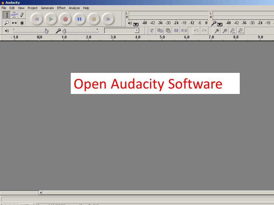 Open Audacity Software
