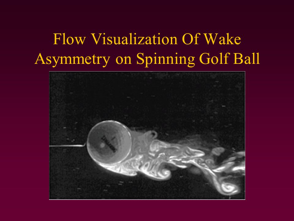 Flow Visualization Of Wake Asymmetry on Spinning Golf Ball