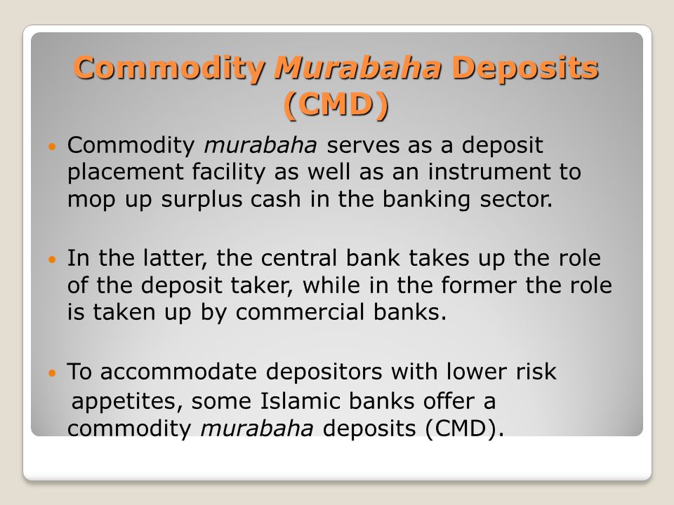 Ib1005 Deposits And Financing Practices Of Islamic Financial Institutions Chapter 4 Commodity Murabahah Compiled By Hamdan Hj Idris Bsc Econs Mba Islamic Ppt Download