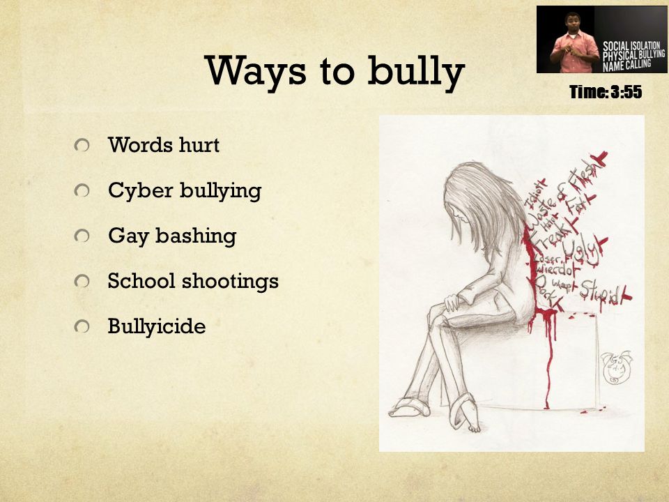 words hurt bullying