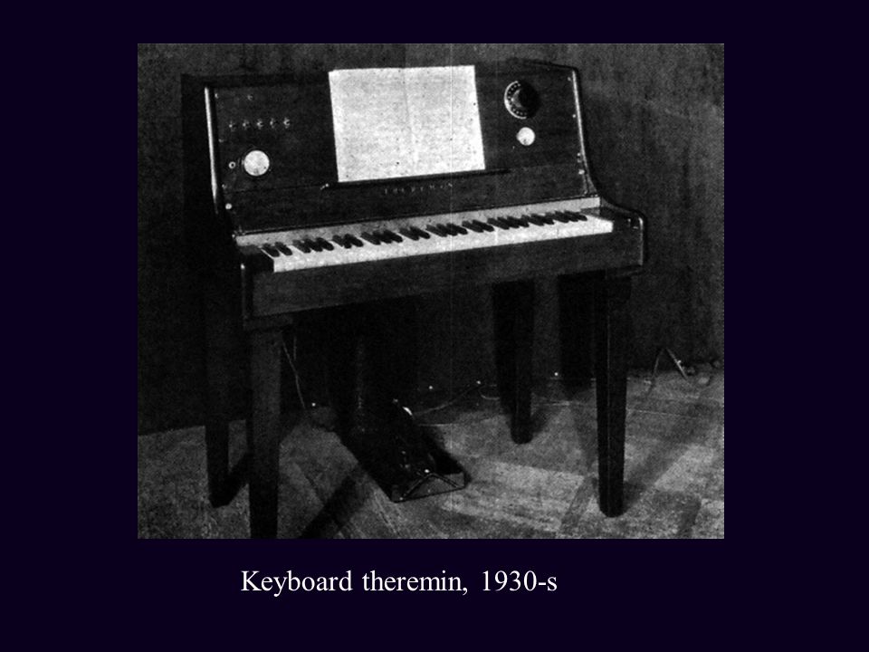 Keyboard theremin, 1930-s
