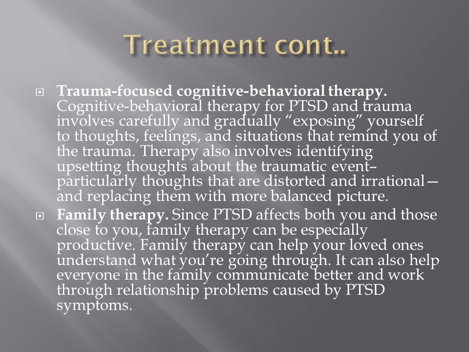  Trauma-focused cognitive-behavioral therapy.