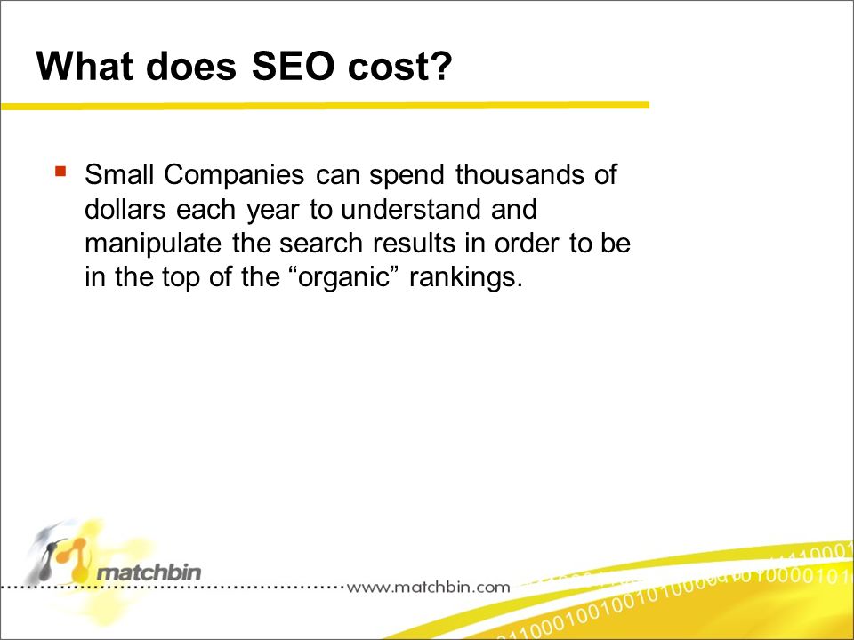 What does SEO cost.