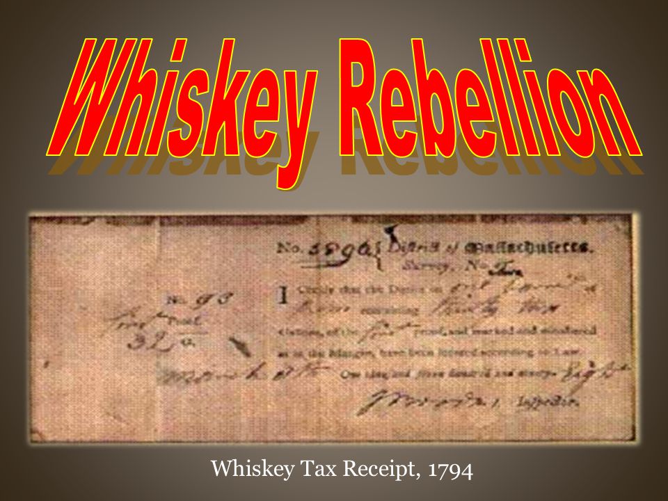 Whiskey Tax Receipt, 1794