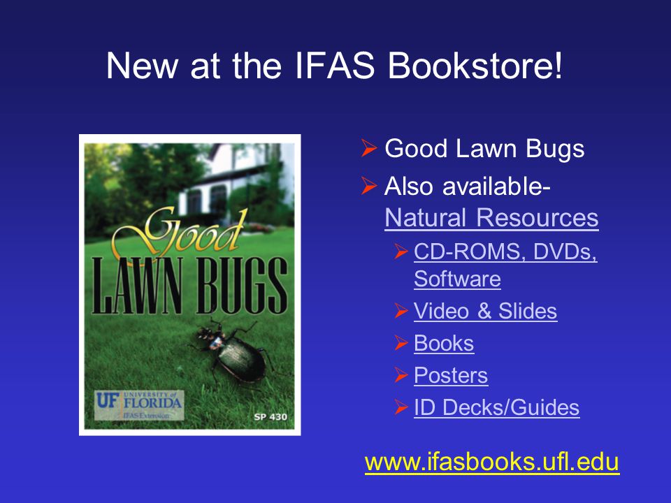 New at the IFAS Bookstore.